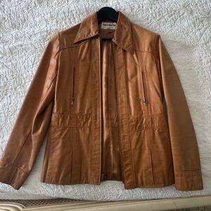Santa Fe Genuine Leather Tan Jacket